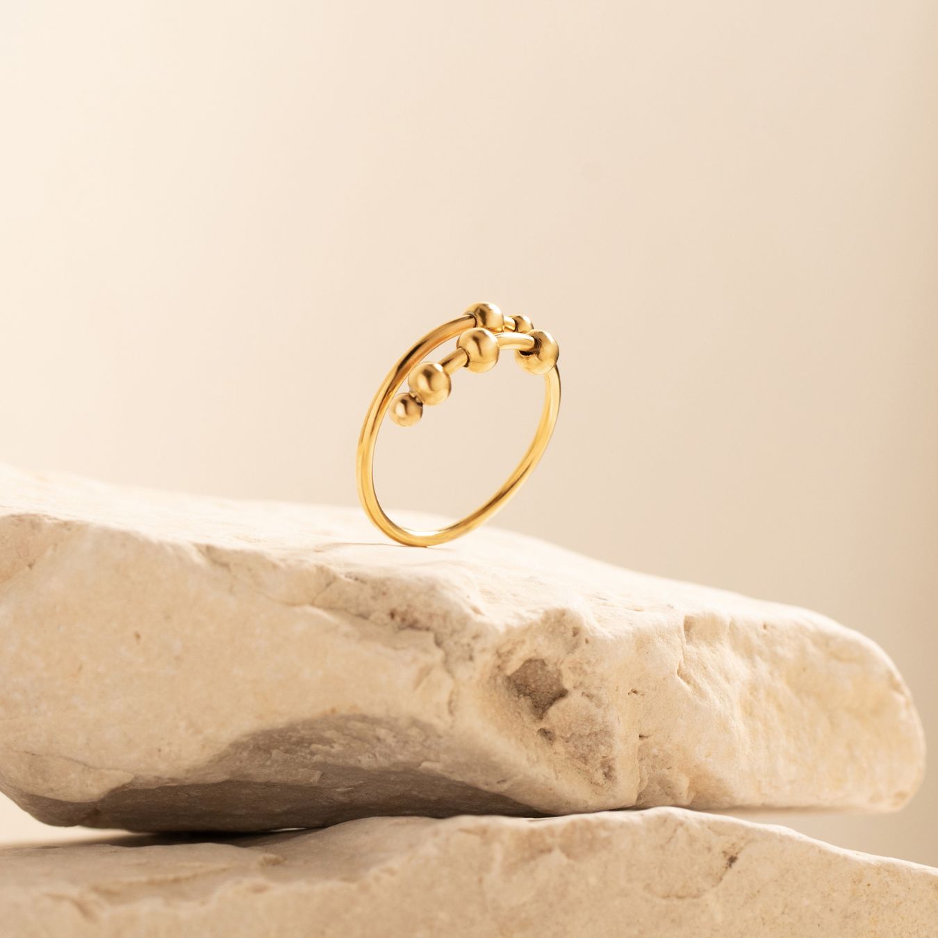 4-Bead Adjustable Anxiety Ring