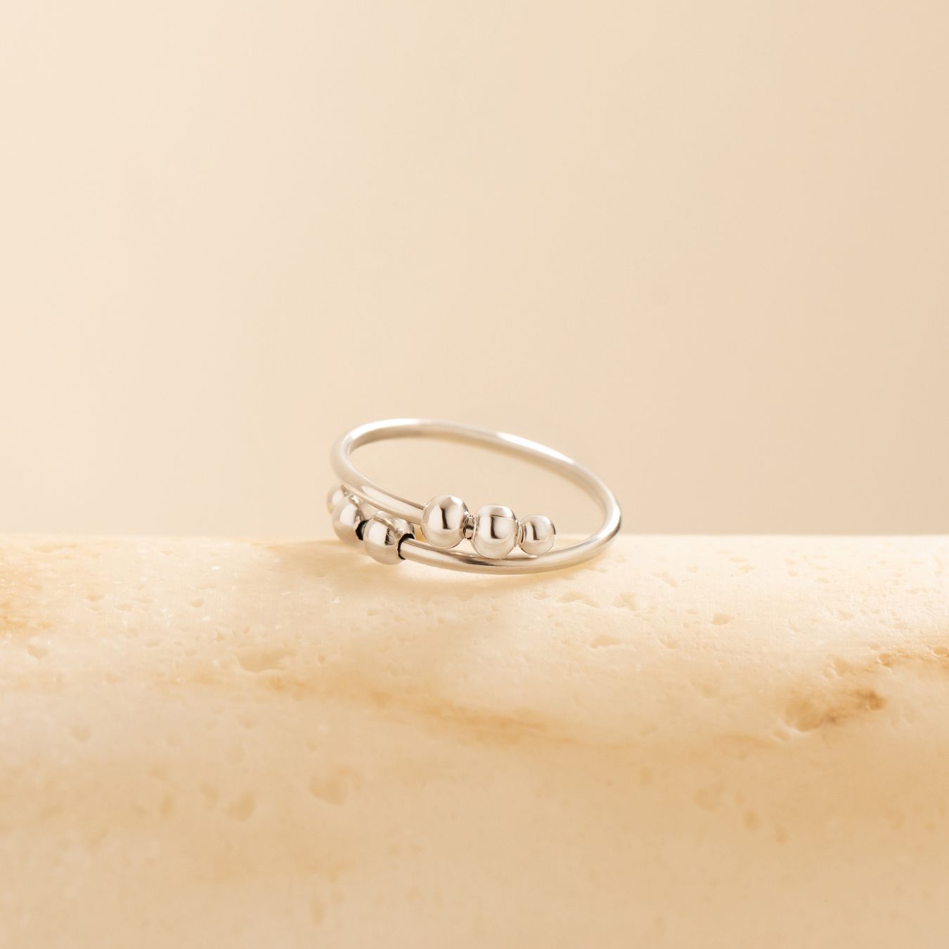 4-Bead Adjustable Anxiety Ring