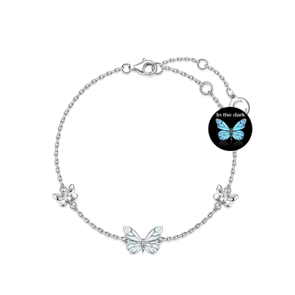 Luminous Dream Blue Butterfly Bracelet