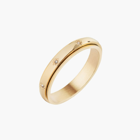 Spinning Star Eternity Band Ring