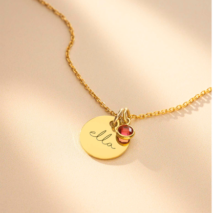 Esme Name and Birthstone Personalised Necklace