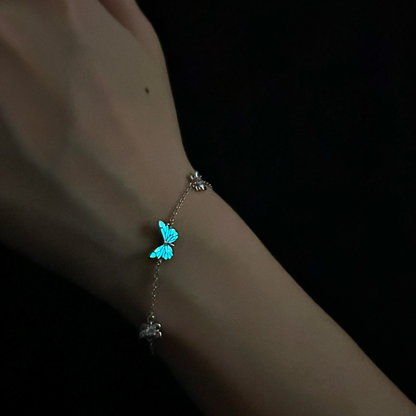 Luminous Dream Blue Butterfly Bracelet