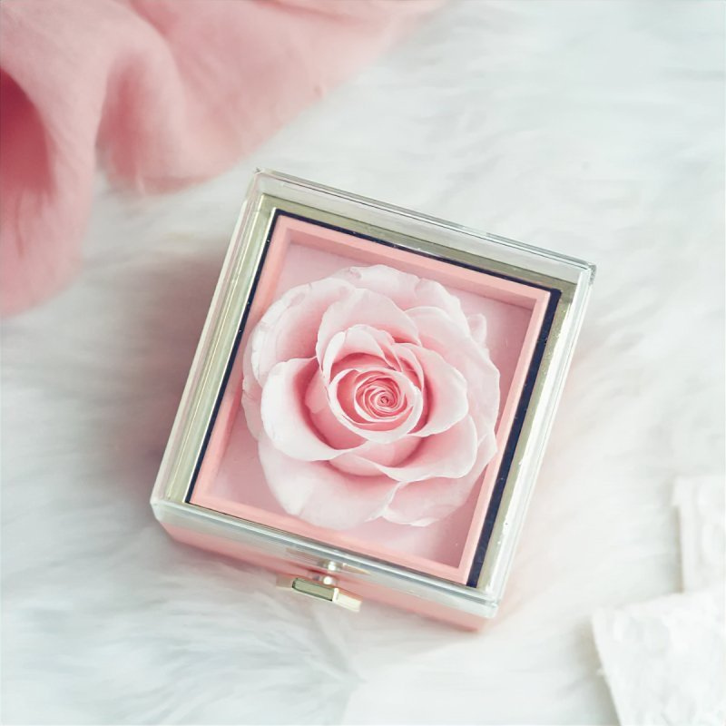 Eternal Engraved Necklace & Rose Box