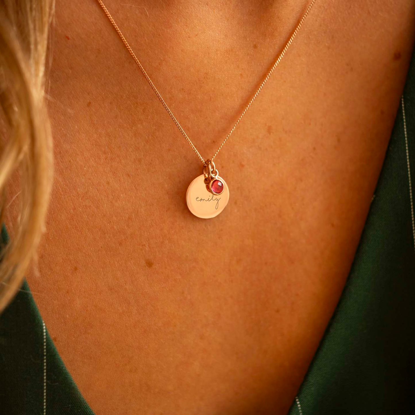 Esme Name and Birthstone Personalised Necklace