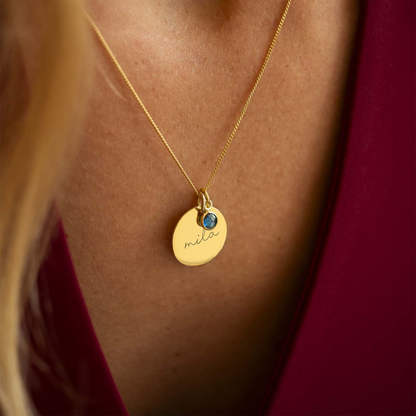 Esme Name and Birthstone Personalised Necklace