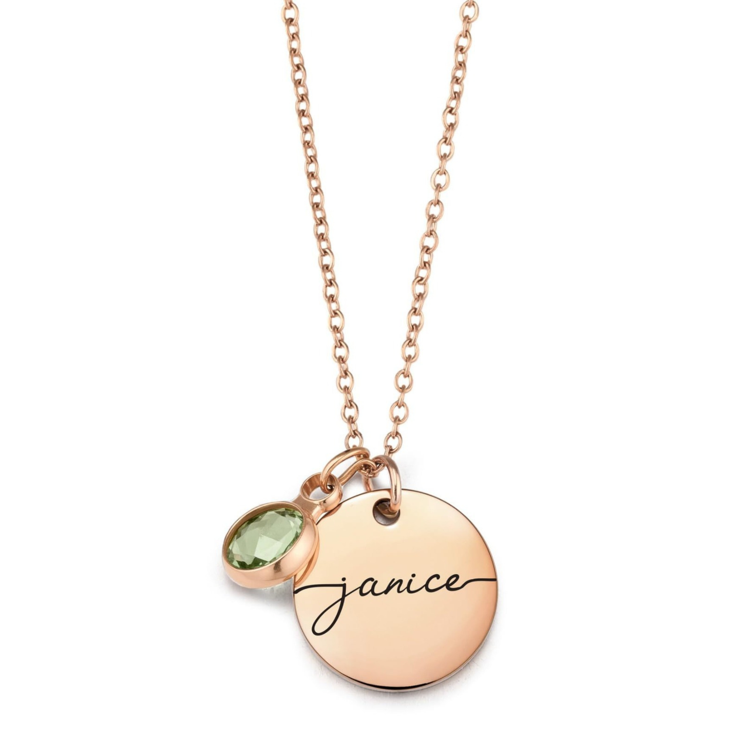 Esme Name and Birthstone Personalised Necklace