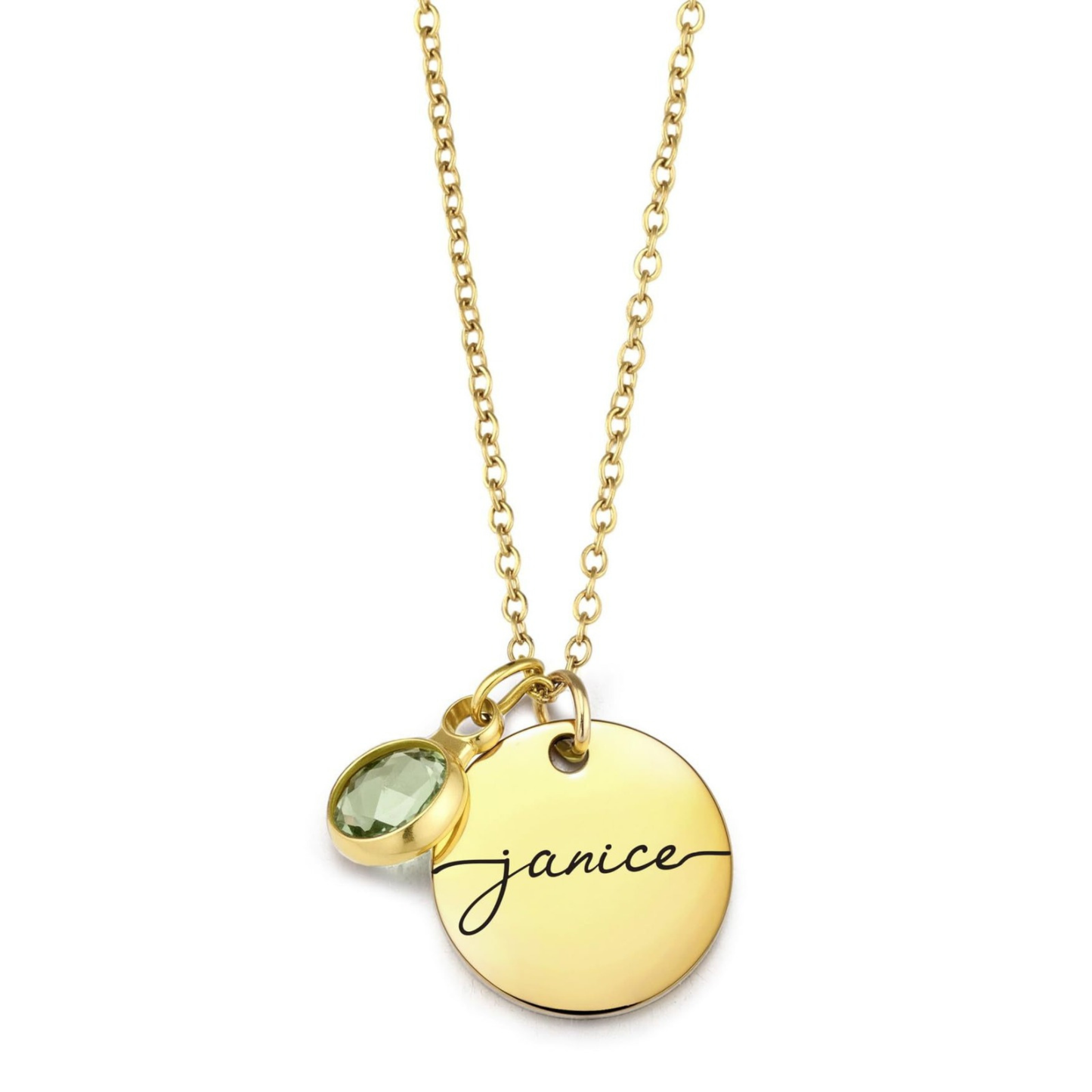 Esme Name and Birthstone Personalised Necklace