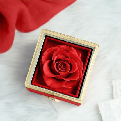 Eternal Engraved Necklace & Rose Box