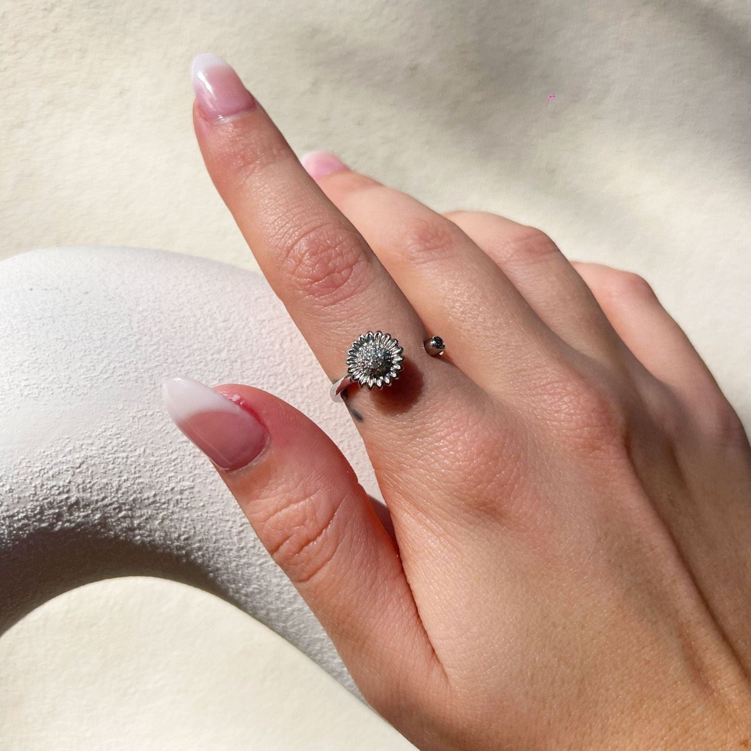 Sunflower Spinner Ring