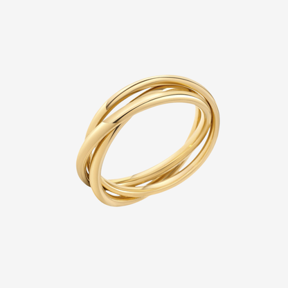 Trio Gliding Fidget Ring