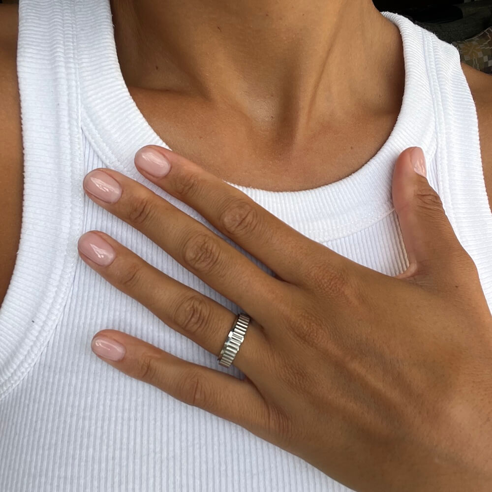 Grooved Anxiety Ring