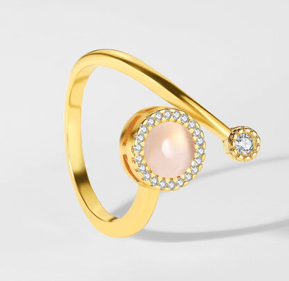 Opal spinner ring