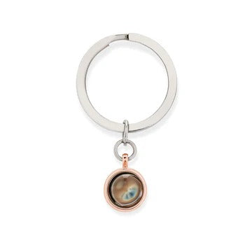 CIRCLE PHOTO KEYCHAIN