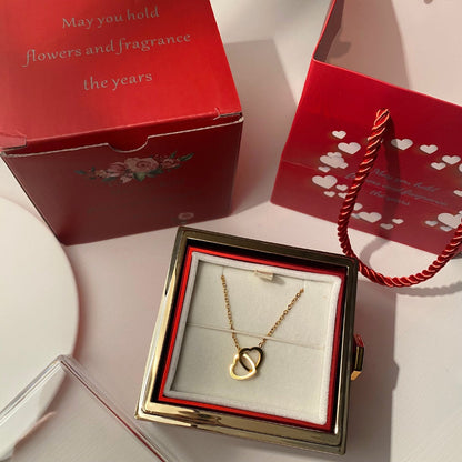Eternal Engraved Necklace & Rose Box