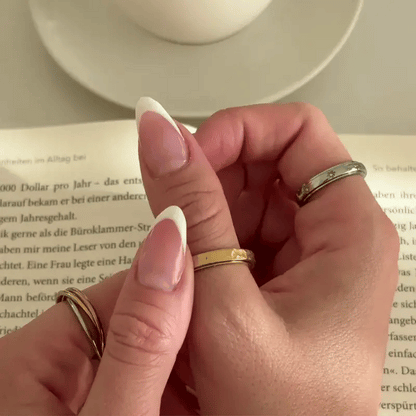 Spinning Hammered Ring