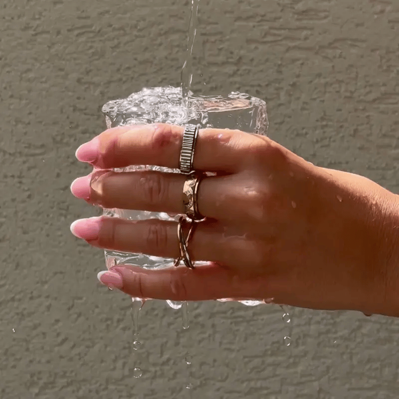 Grooved Anxiety Ring