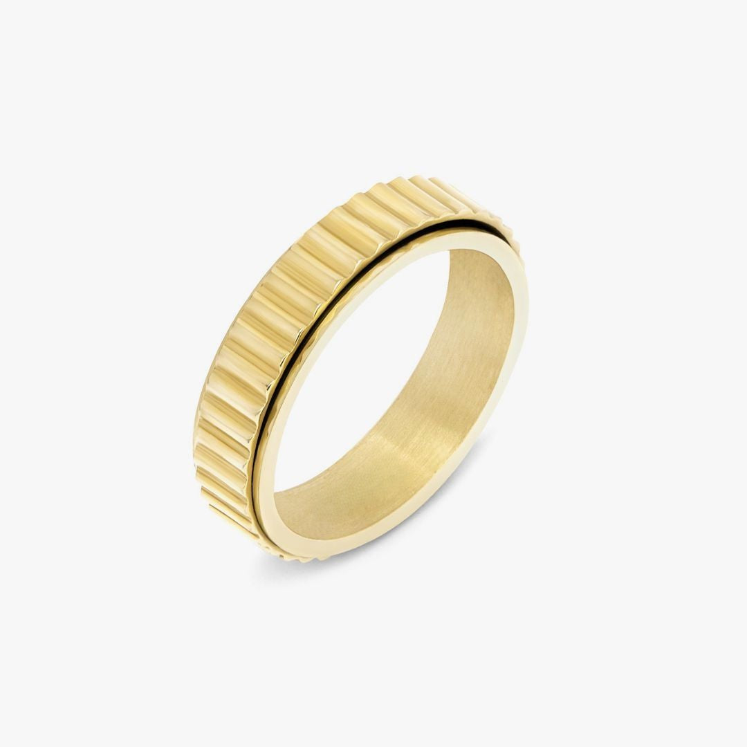 Grooved Anxiety Ring