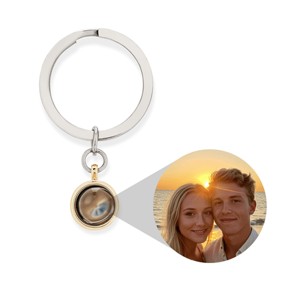 Circle Photo Keychain