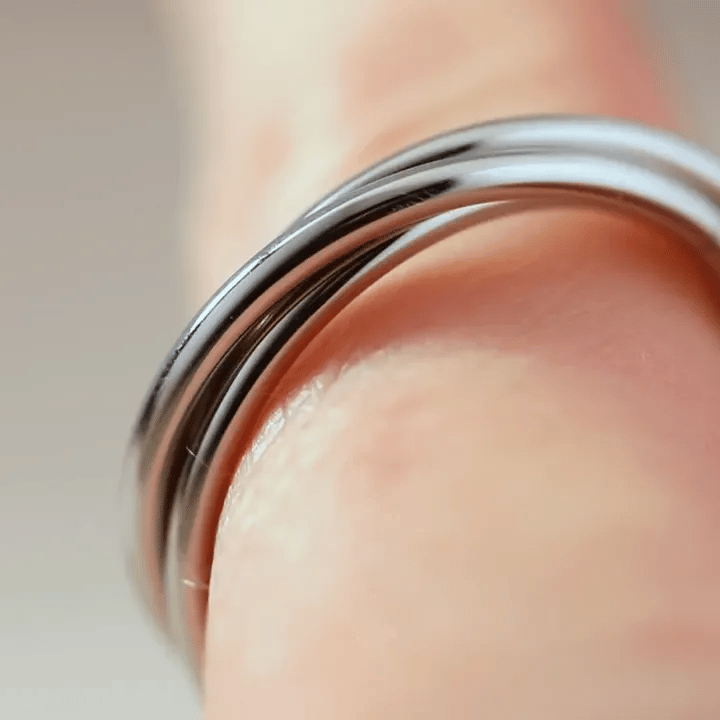 Trio Gliding Fidget Ring